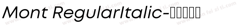 Mont RegularItalic字体转换